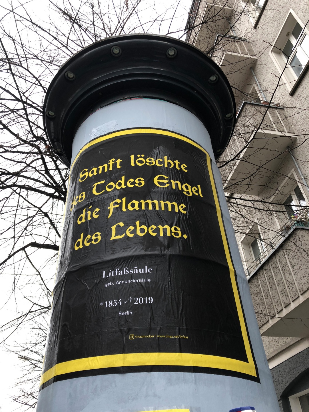 Tina Zimmermann Litfasssaule